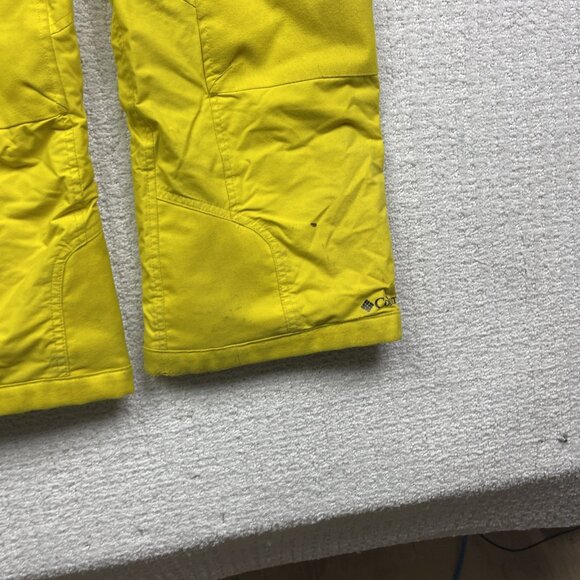 Columbia Bugaboo Ski Pants Youth Sz M (10-12) Yellow Insulated Winter Read* - Picture 2 of 16